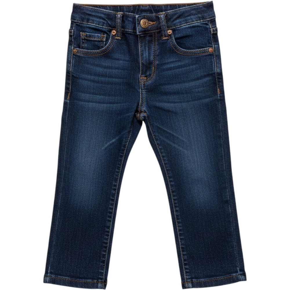 Wrangler Toddler Boys Dark Wash Denim Jeans Stretch Adjustable Waist 2T 9HSTFSL